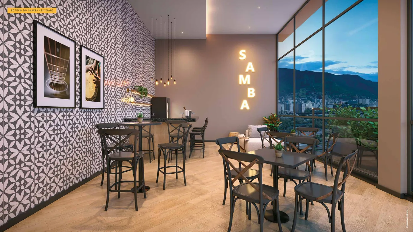 Boteco do Samba, skybar no rooftop do Residencial Pixinguinha Condomínio Carinhoso